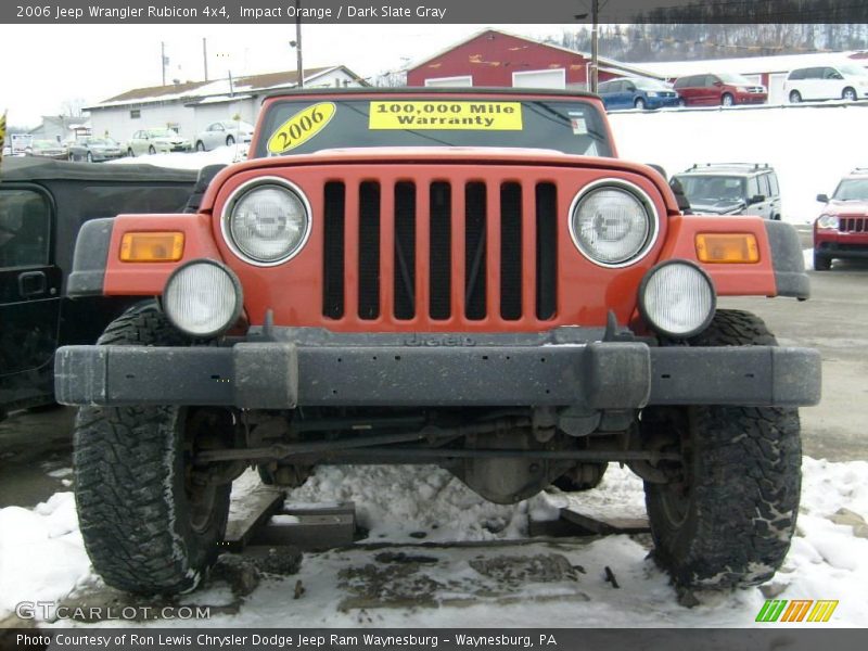 Impact Orange / Dark Slate Gray 2006 Jeep Wrangler Rubicon 4x4