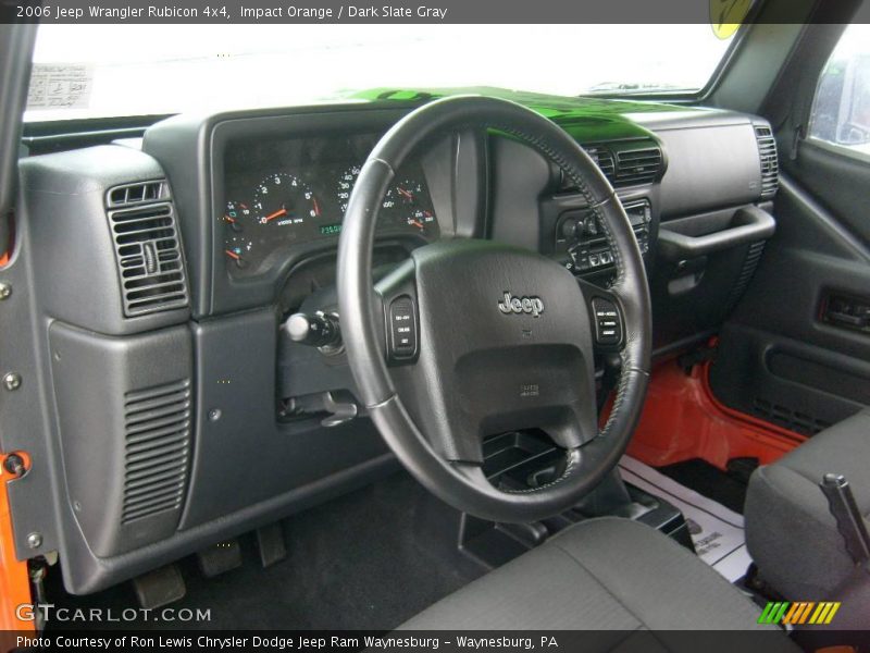 Impact Orange / Dark Slate Gray 2006 Jeep Wrangler Rubicon 4x4