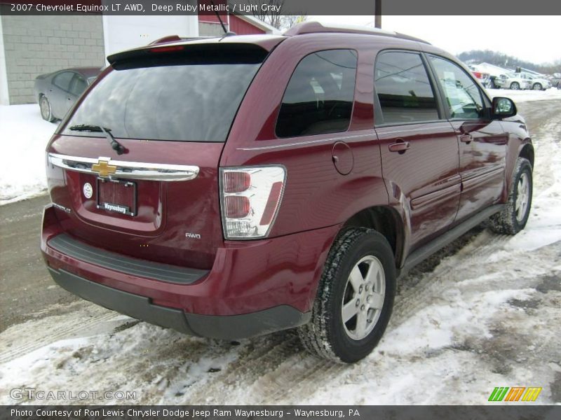 Deep Ruby Metallic / Light Gray 2007 Chevrolet Equinox LT AWD