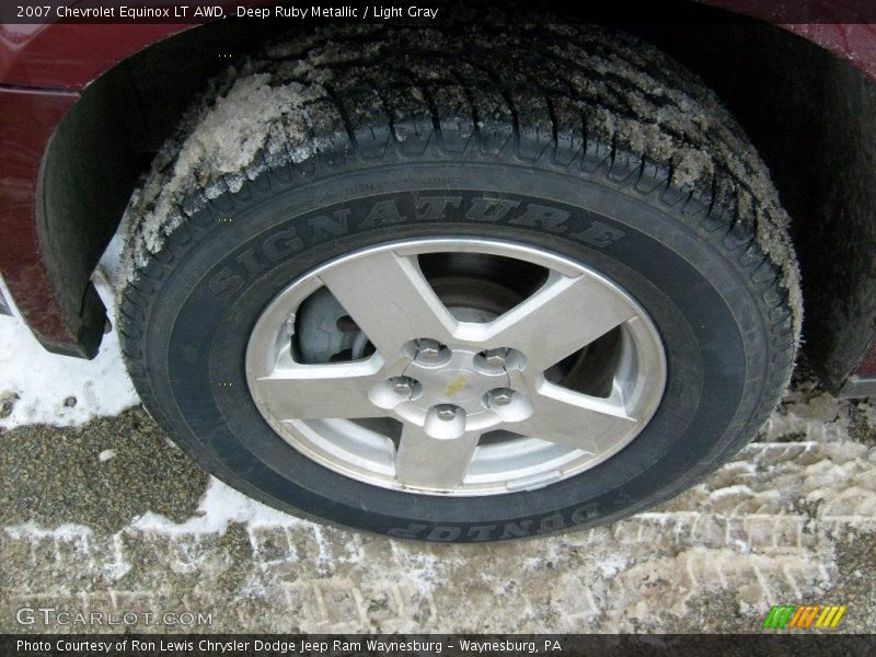 Deep Ruby Metallic / Light Gray 2007 Chevrolet Equinox LT AWD