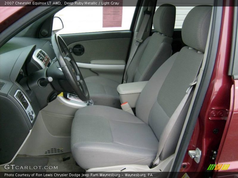 Deep Ruby Metallic / Light Gray 2007 Chevrolet Equinox LT AWD