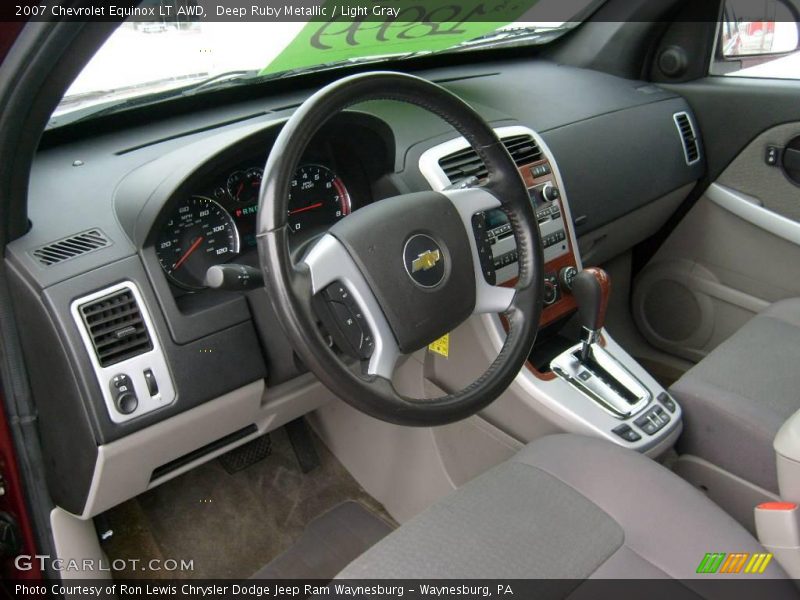 Deep Ruby Metallic / Light Gray 2007 Chevrolet Equinox LT AWD