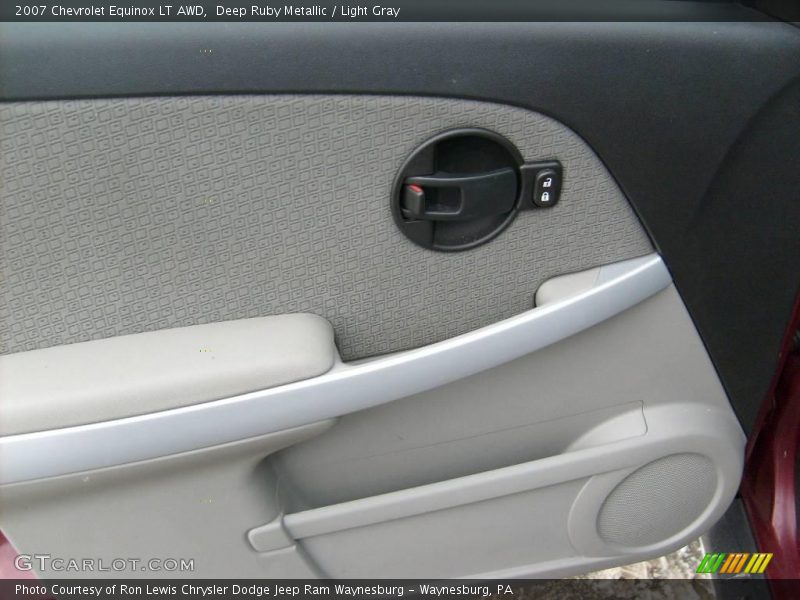 Deep Ruby Metallic / Light Gray 2007 Chevrolet Equinox LT AWD