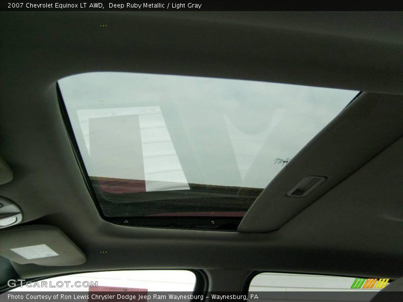 Deep Ruby Metallic / Light Gray 2007 Chevrolet Equinox LT AWD