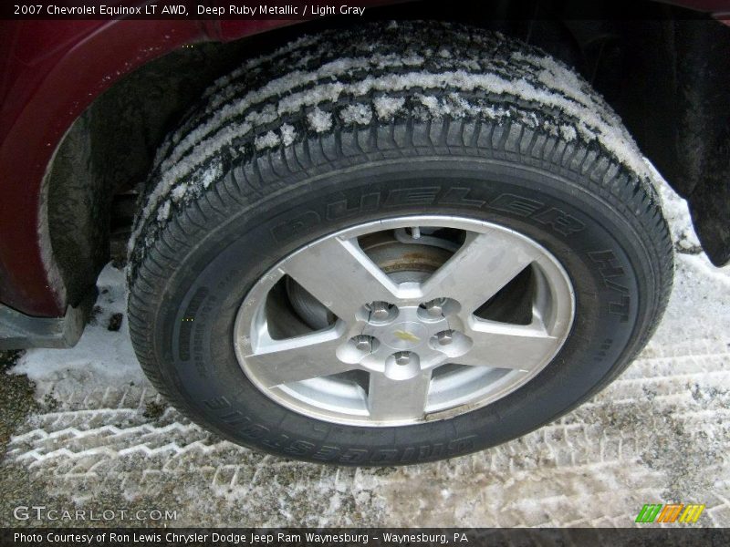 Deep Ruby Metallic / Light Gray 2007 Chevrolet Equinox LT AWD