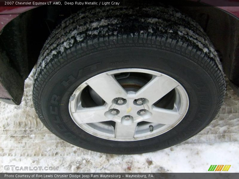 Deep Ruby Metallic / Light Gray 2007 Chevrolet Equinox LT AWD
