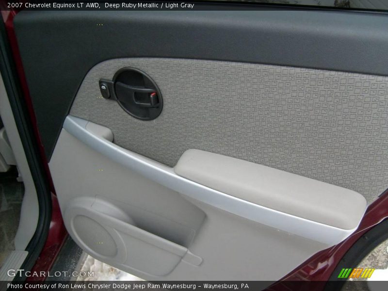 Deep Ruby Metallic / Light Gray 2007 Chevrolet Equinox LT AWD