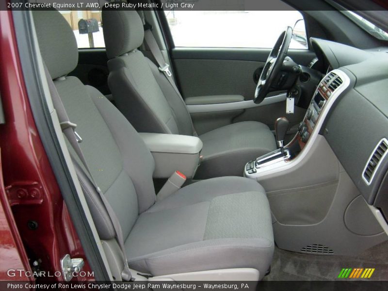 Deep Ruby Metallic / Light Gray 2007 Chevrolet Equinox LT AWD