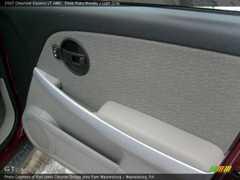 Deep Ruby Metallic / Light Gray 2007 Chevrolet Equinox LT AWD