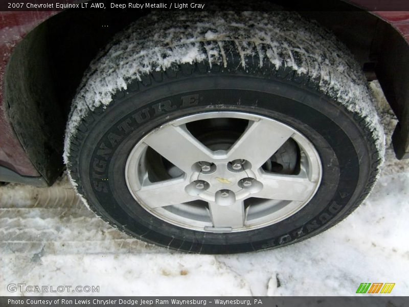 Deep Ruby Metallic / Light Gray 2007 Chevrolet Equinox LT AWD