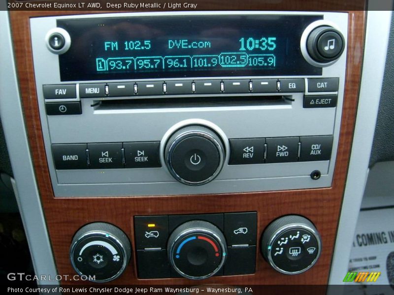 Deep Ruby Metallic / Light Gray 2007 Chevrolet Equinox LT AWD