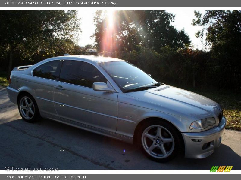 Titanium Silver Metallic / Grey 2000 BMW 3 Series 323i Coupe