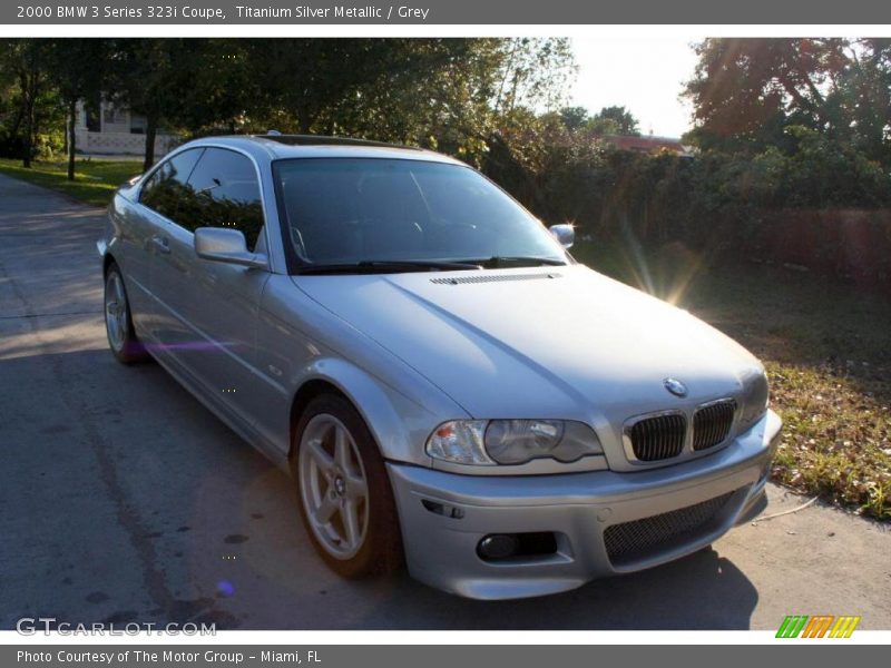 Titanium Silver Metallic / Grey 2000 BMW 3 Series 323i Coupe