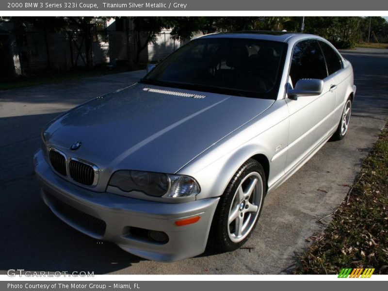 Titanium Silver Metallic / Grey 2000 BMW 3 Series 323i Coupe