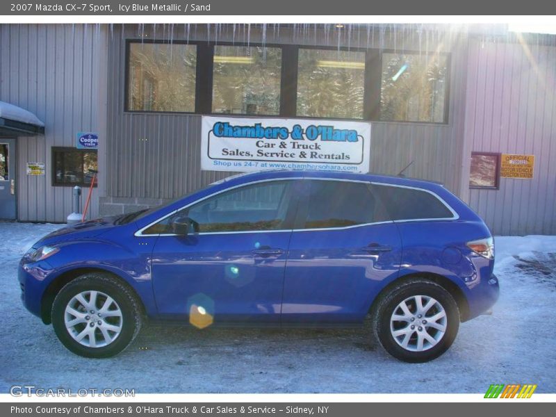 Icy Blue Metallic / Sand 2007 Mazda CX-7 Sport