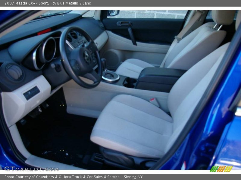 Icy Blue Metallic / Sand 2007 Mazda CX-7 Sport