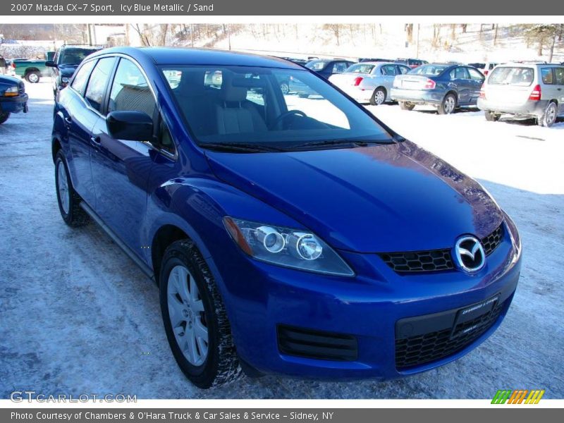 Icy Blue Metallic / Sand 2007 Mazda CX-7 Sport