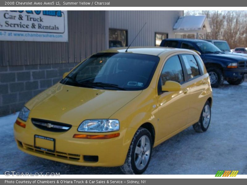 Summer Yellow / Charcoal 2008 Chevrolet Aveo Aveo5 LS