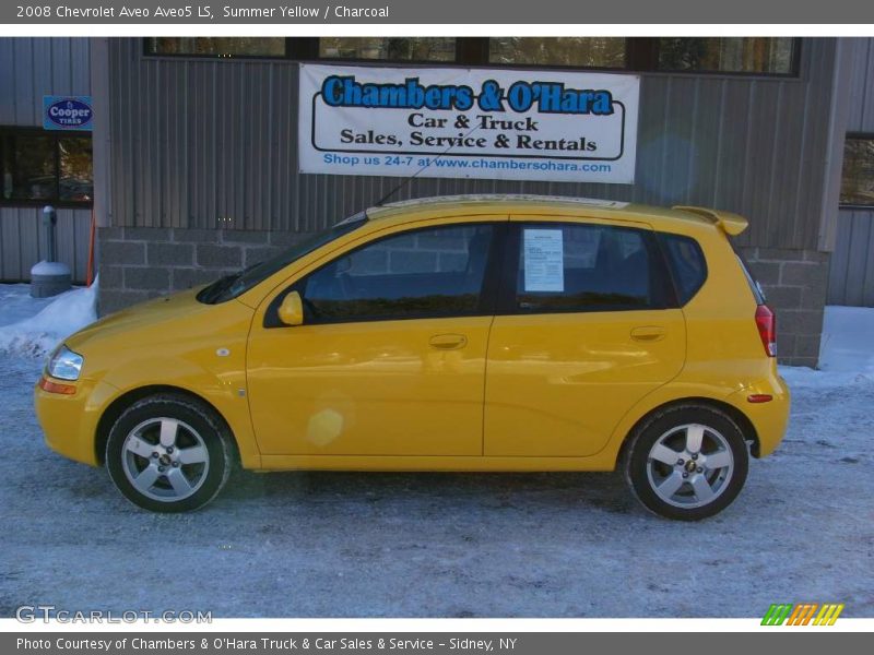 Summer Yellow / Charcoal 2008 Chevrolet Aveo Aveo5 LS