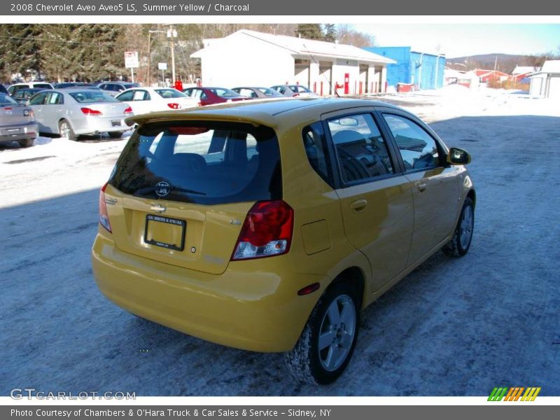 Summer Yellow / Charcoal 2008 Chevrolet Aveo Aveo5 LS
