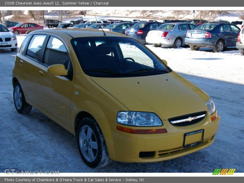 Summer Yellow / Charcoal 2008 Chevrolet Aveo Aveo5 LS