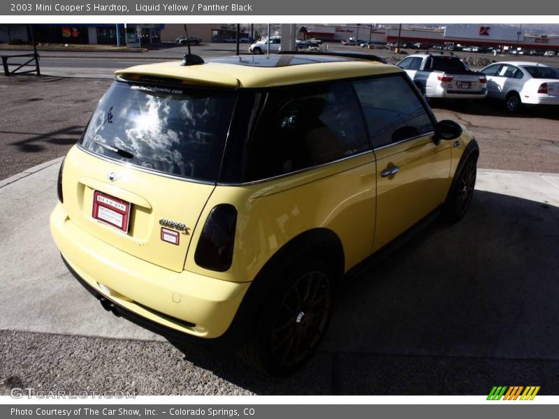 Liquid Yellow / Panther Black 2003 Mini Cooper S Hardtop