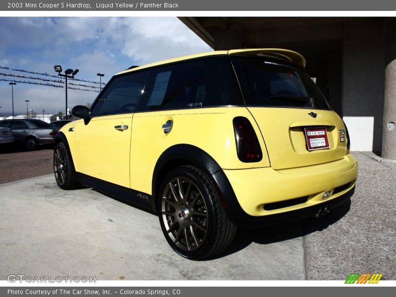 Liquid Yellow / Panther Black 2003 Mini Cooper S Hardtop