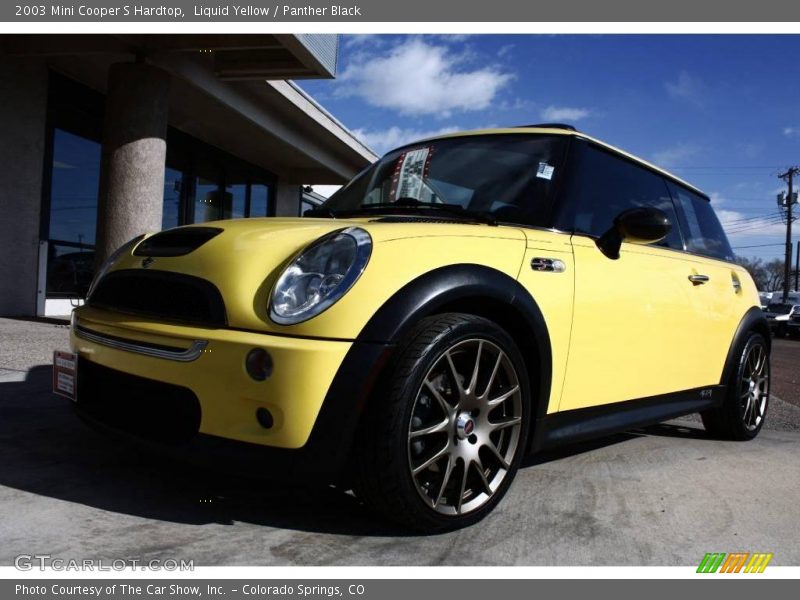 Liquid Yellow / Panther Black 2003 Mini Cooper S Hardtop