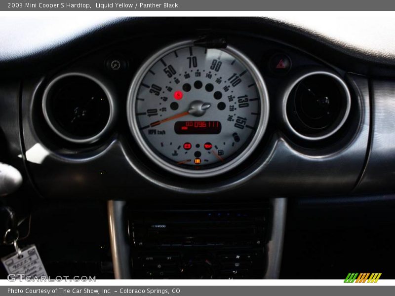 Liquid Yellow / Panther Black 2003 Mini Cooper S Hardtop