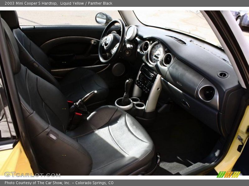Liquid Yellow / Panther Black 2003 Mini Cooper S Hardtop