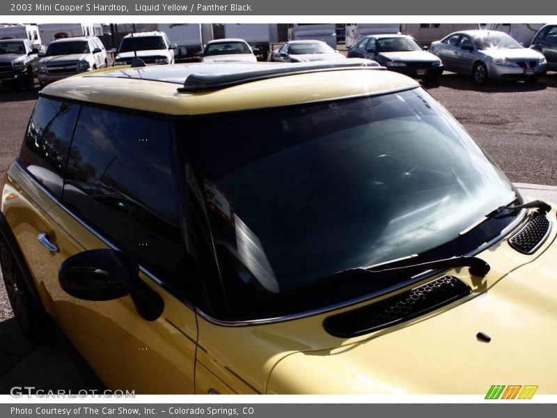 Liquid Yellow / Panther Black 2003 Mini Cooper S Hardtop