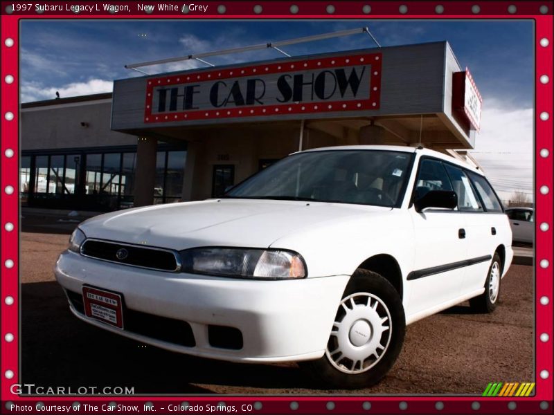 New White / Grey 1997 Subaru Legacy L Wagon