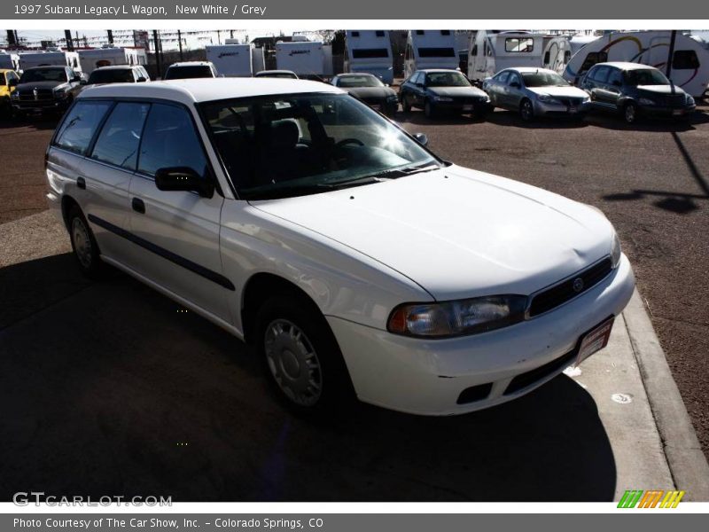 New White / Grey 1997 Subaru Legacy L Wagon