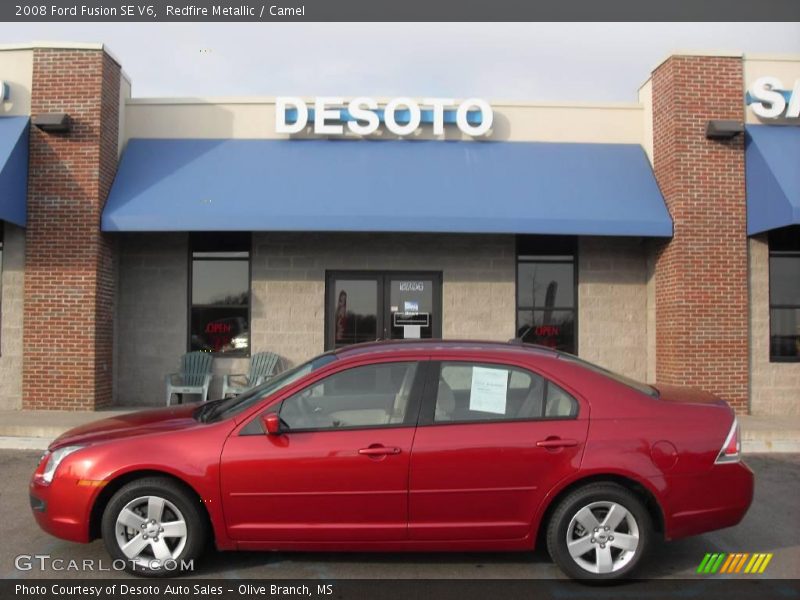 Redfire Metallic / Camel 2008 Ford Fusion SE V6