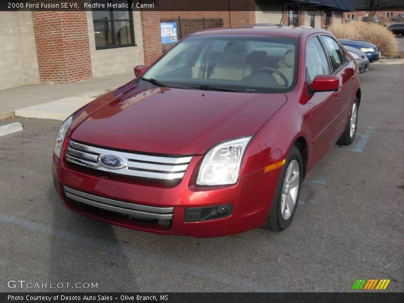 Redfire Metallic / Camel 2008 Ford Fusion SE V6
