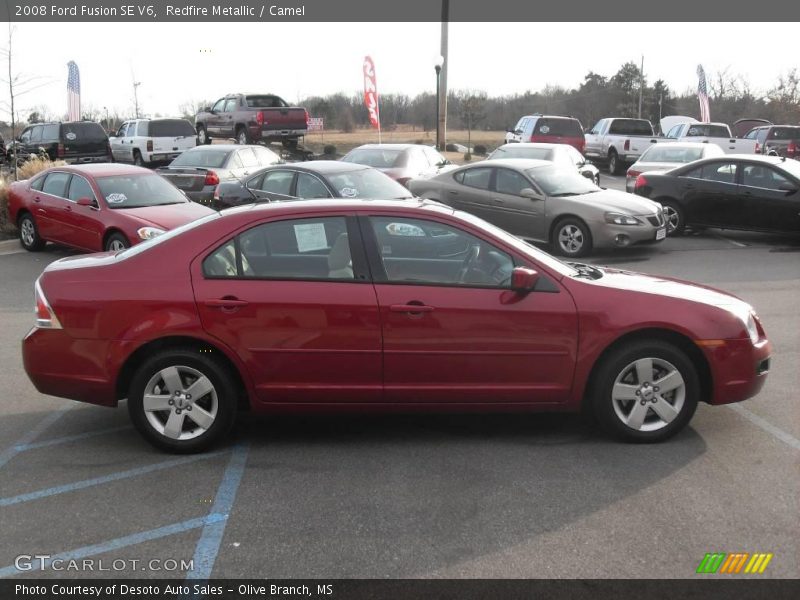 Redfire Metallic / Camel 2008 Ford Fusion SE V6
