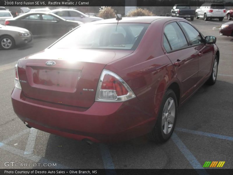 Redfire Metallic / Camel 2008 Ford Fusion SE V6