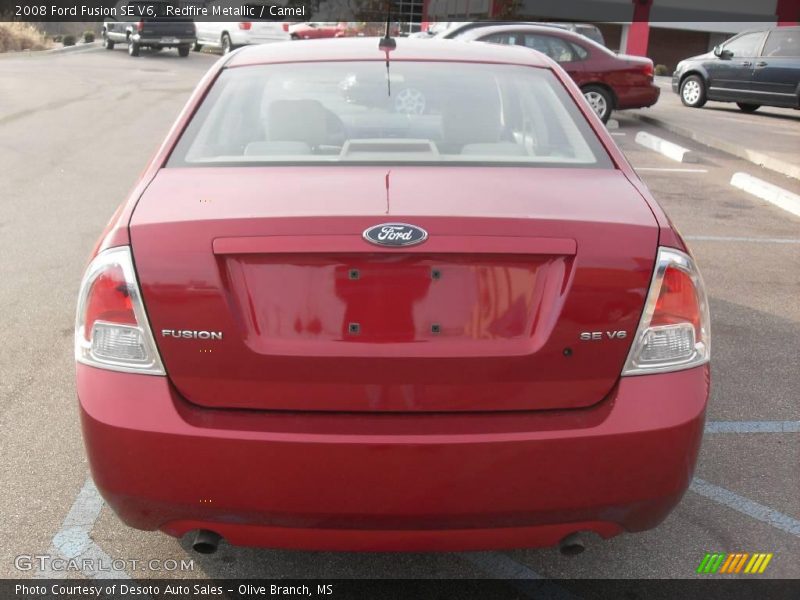 Redfire Metallic / Camel 2008 Ford Fusion SE V6