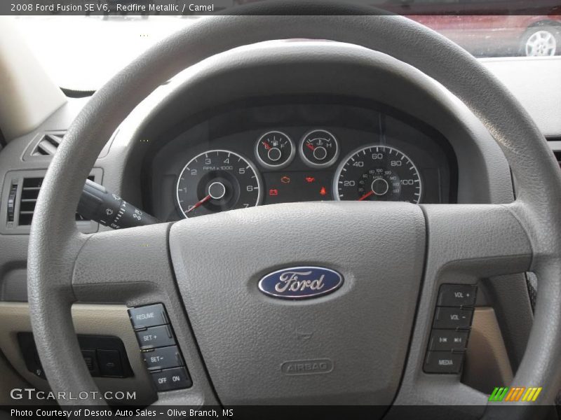 Redfire Metallic / Camel 2008 Ford Fusion SE V6