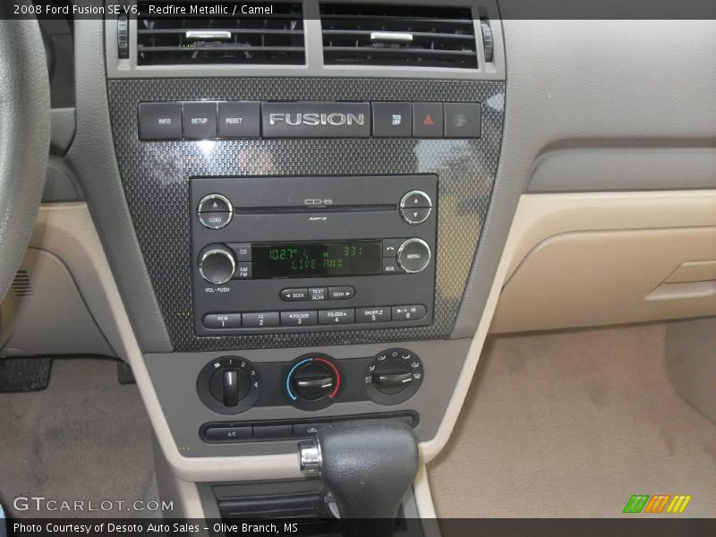 Redfire Metallic / Camel 2008 Ford Fusion SE V6