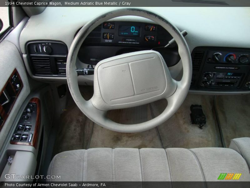 Medium Adriatic Blue Metallic / Gray 1994 Chevrolet Caprice Wagon