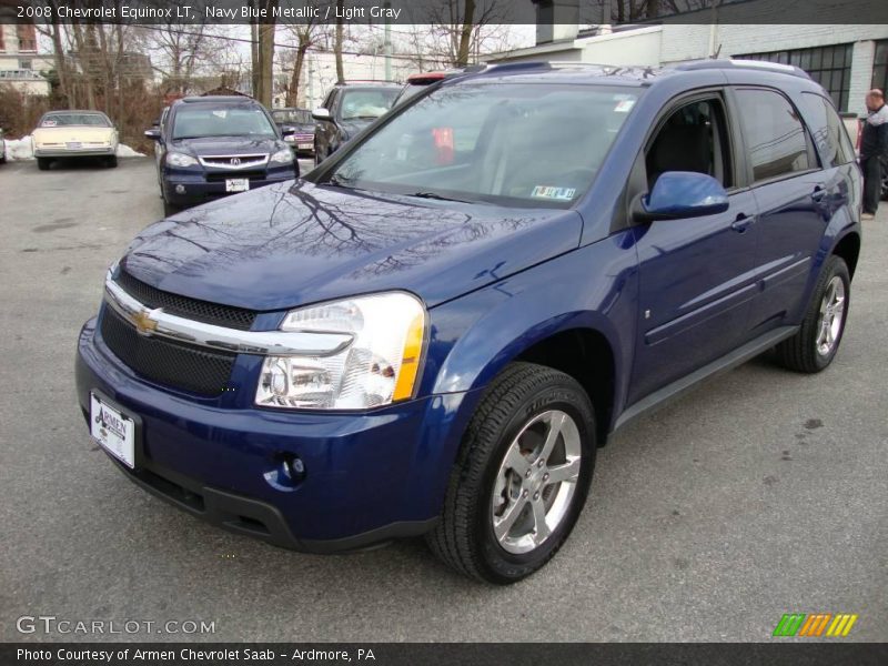 Navy Blue Metallic / Light Gray 2008 Chevrolet Equinox LT
