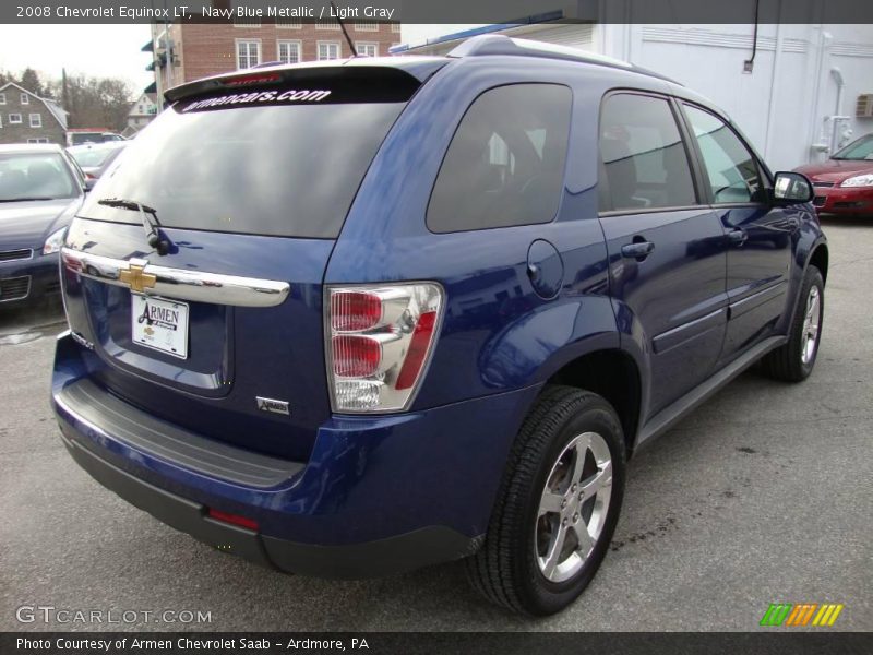 Navy Blue Metallic / Light Gray 2008 Chevrolet Equinox LT