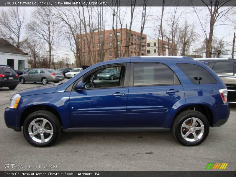 Navy Blue Metallic / Light Gray 2008 Chevrolet Equinox LT