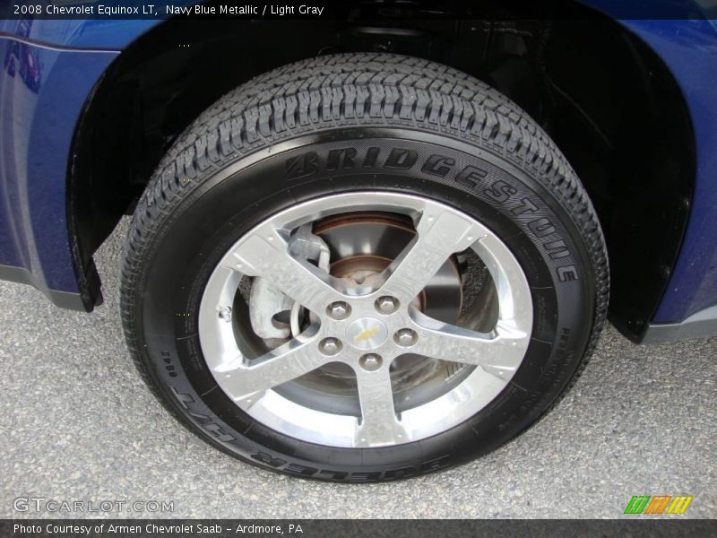 Navy Blue Metallic / Light Gray 2008 Chevrolet Equinox LT