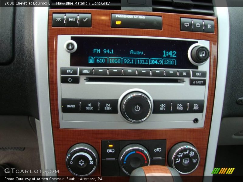 Navy Blue Metallic / Light Gray 2008 Chevrolet Equinox LT