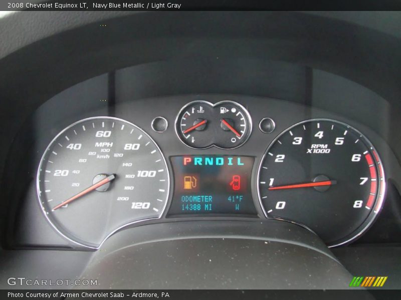 Navy Blue Metallic / Light Gray 2008 Chevrolet Equinox LT