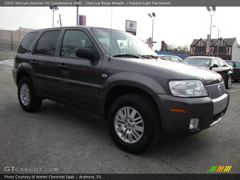 Charcoal Beige Metallic / Pebble/Light Parchment 2005 Mercury Mariner V6 Convenience 4WD