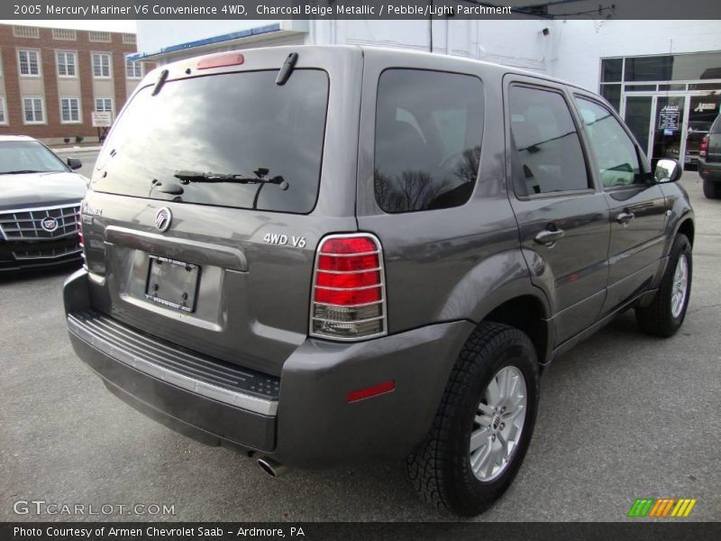 Charcoal Beige Metallic / Pebble/Light Parchment 2005 Mercury Mariner V6 Convenience 4WD