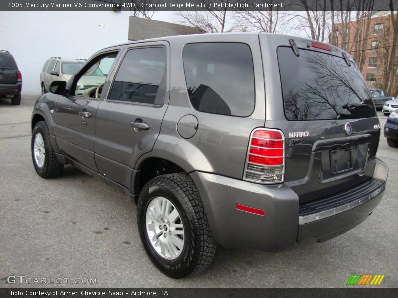 Charcoal Beige Metallic / Pebble/Light Parchment 2005 Mercury Mariner V6 Convenience 4WD